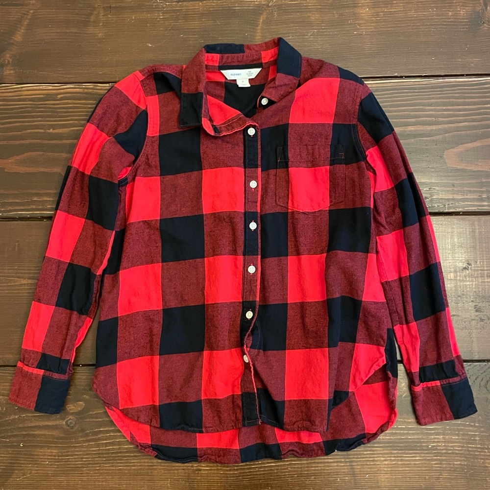 Old Navy Buffalo Check Button Up